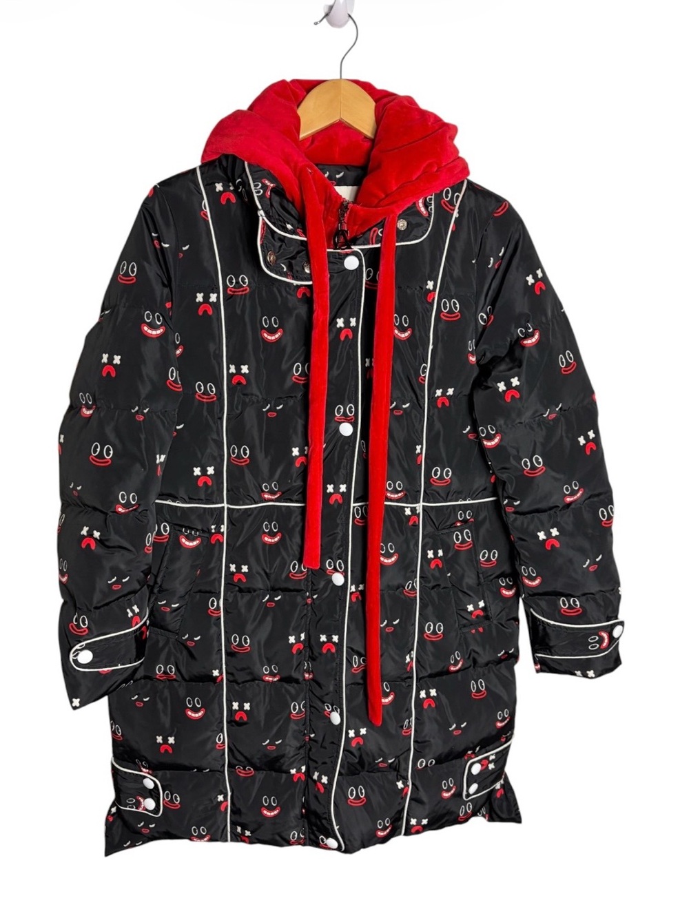 Max Martin Hanko Hiramal smiley face whimsical streetwear puffer coat size XL
